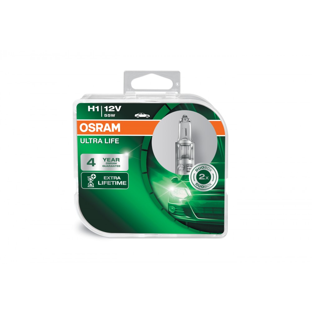 Image for Osram 64150ULT-HCB OSRAM ULALIFE H1 TWIN DUO Pack