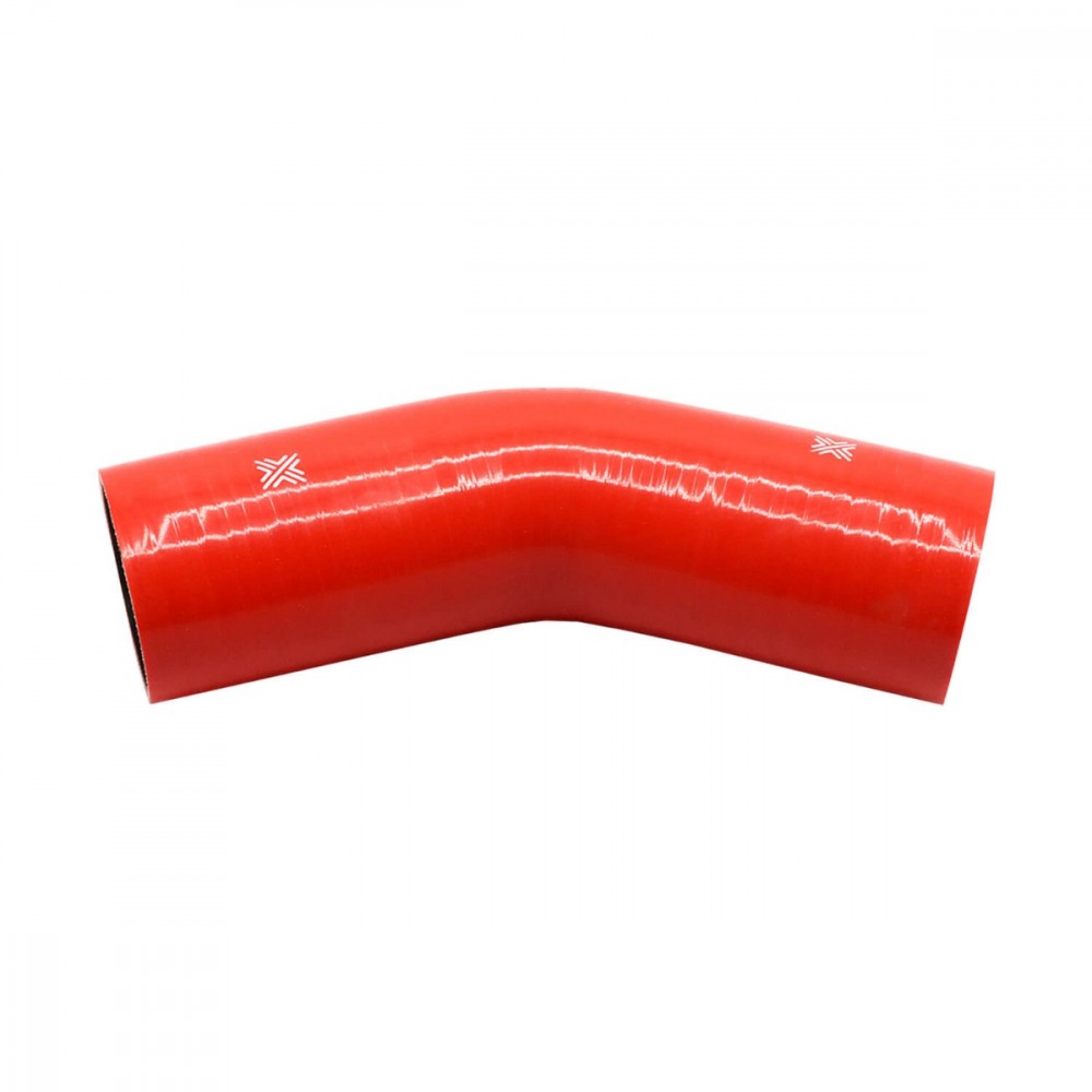Image for Pipercross Performance Silicone HoseRed 45Ã‚Â° 76mm bore  152mm