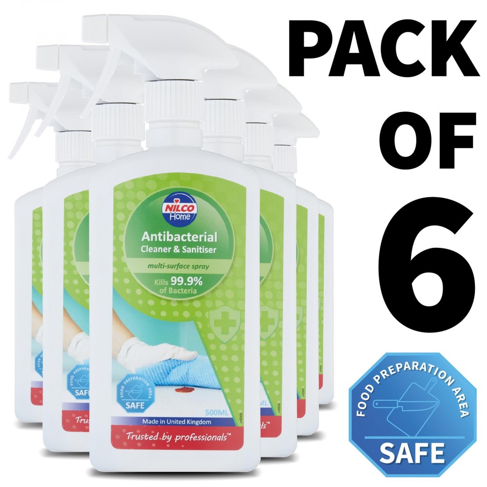 Image for Nilco NAB506 Antibacterial Cleaner 500ml x 6
