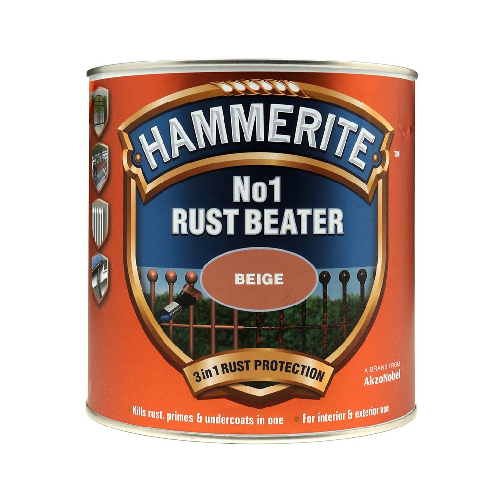 Image for 500 Hammerite No.1 Rust Beater Beige 2.5Ltr