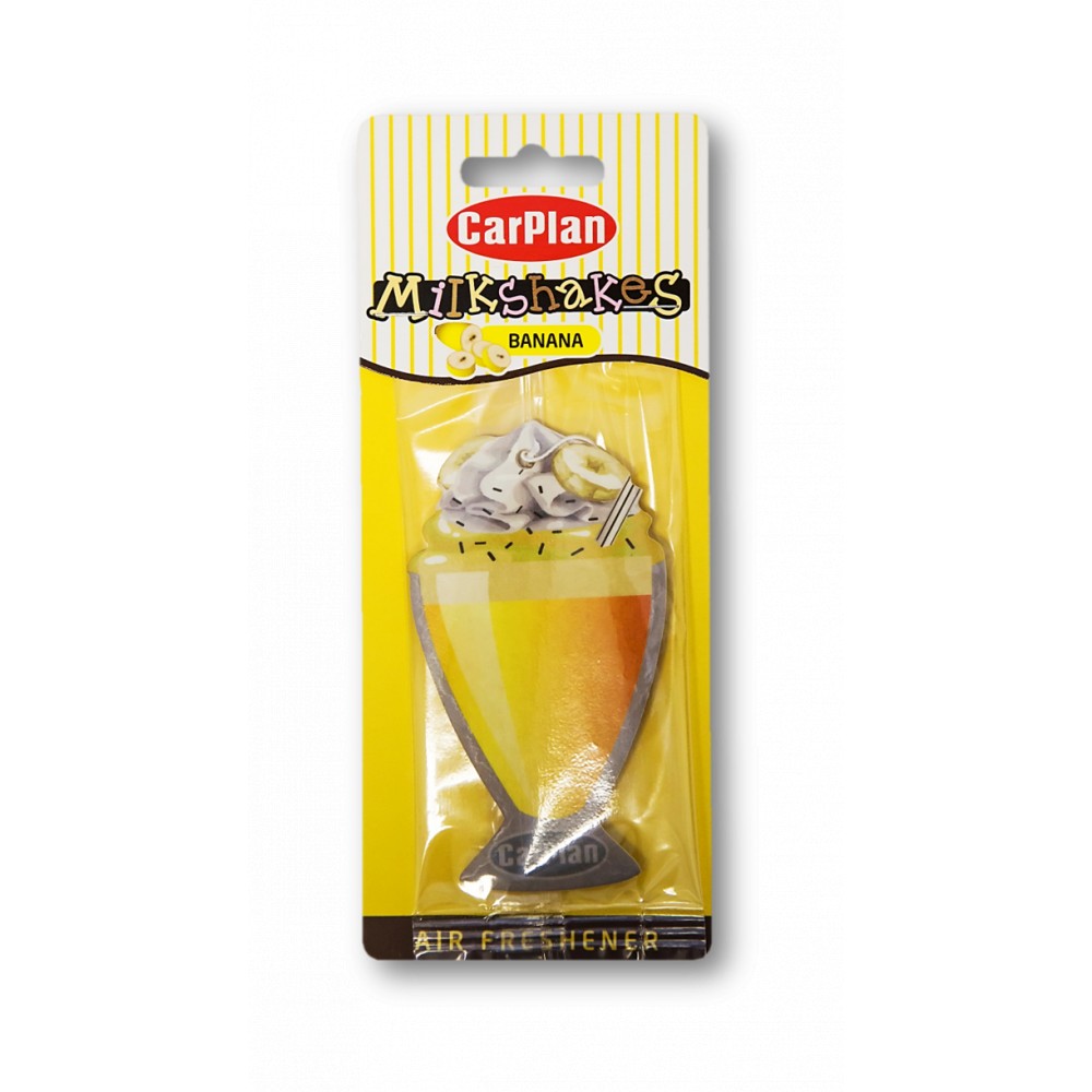 CarPlan MBC001 Milkshake Carded Air Freshener - Banana 