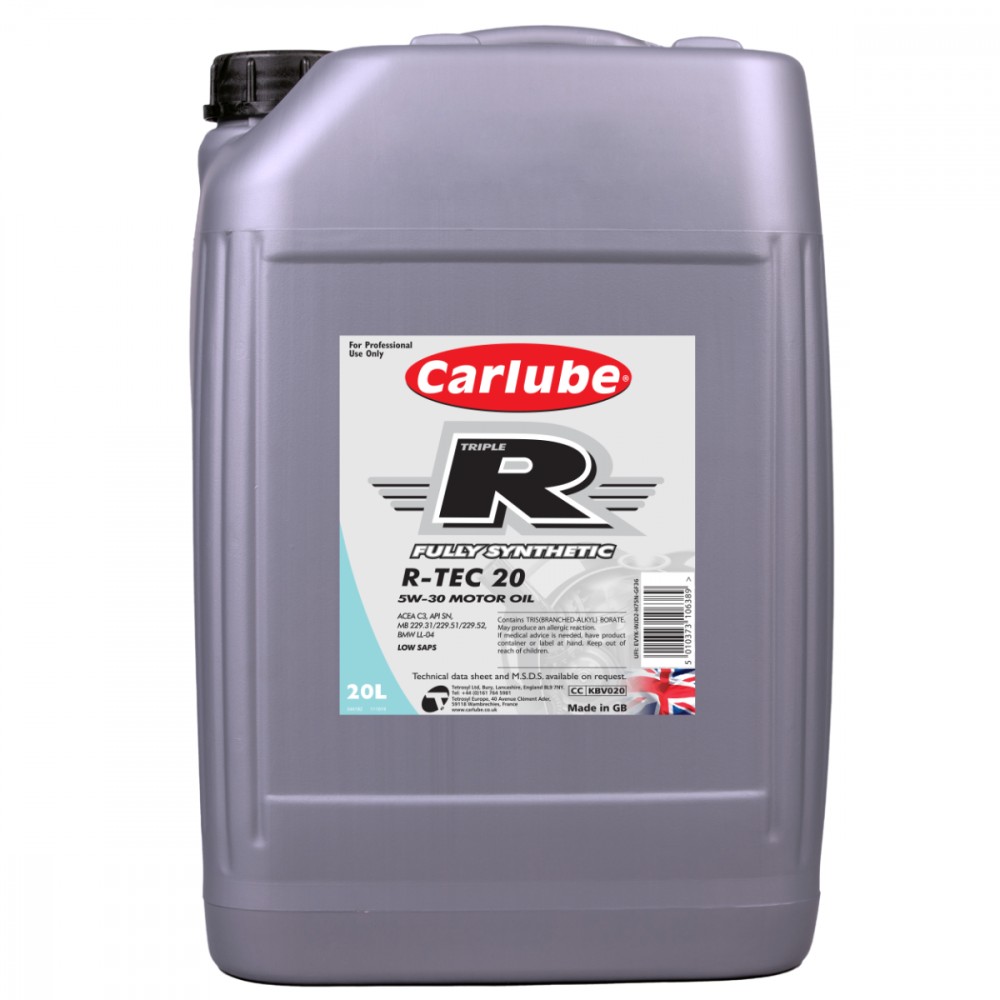 Image for Triple-R R-TEC-20 5W-30 C3 Fully Synthetic 20 Litre