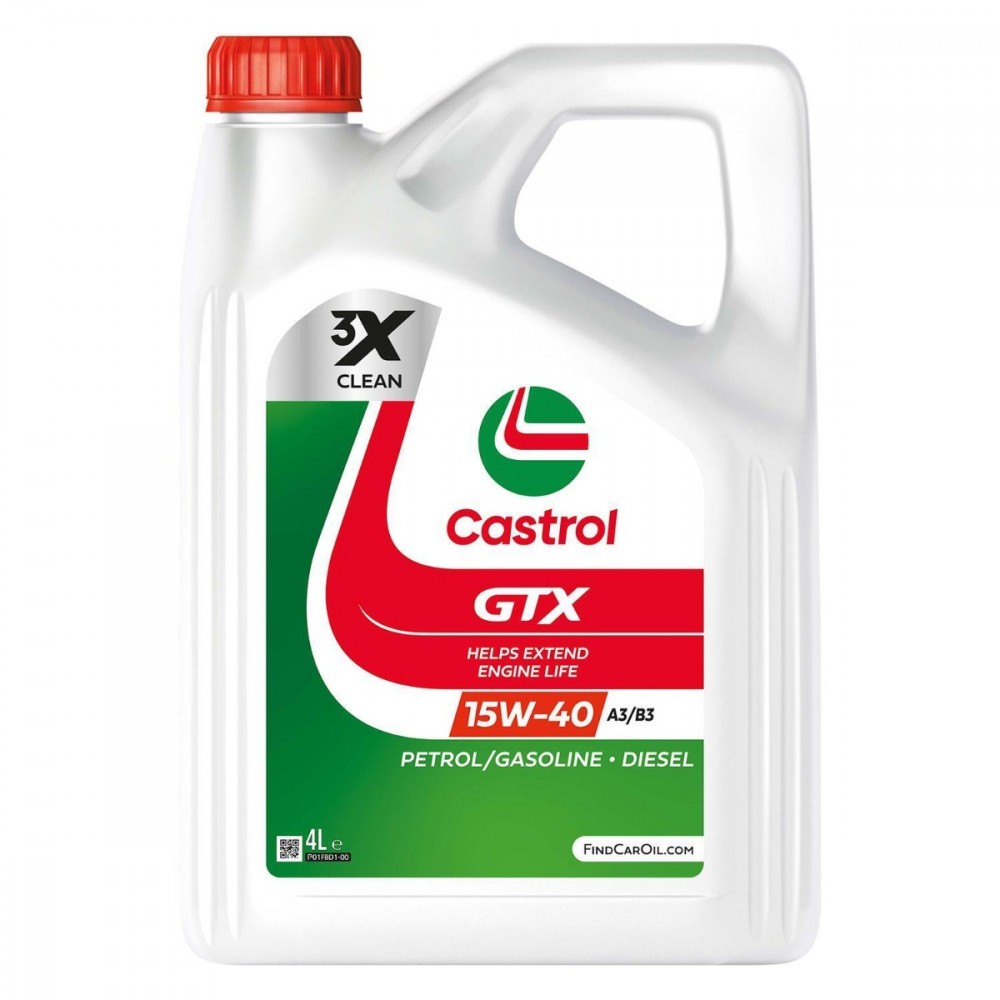 Image for Castrol GTX 15W-40 A3/B3 Engine Oil 4L