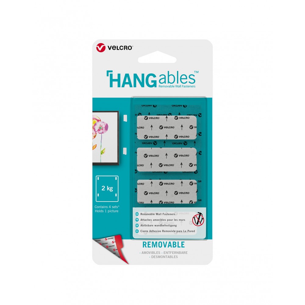 Image for VELCROÂ® Brand HANGables  19mm x 44mm strips. 4 ct. 6/24