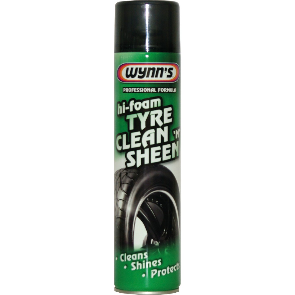 Wynns 11779 Hi-Foam Tyre Clean N Sheen Aerosol 600ml 