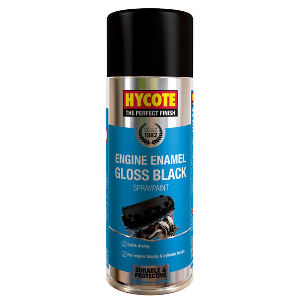 Image for Hycote XUK0121 Gloss Black Engine Enamel 400ml