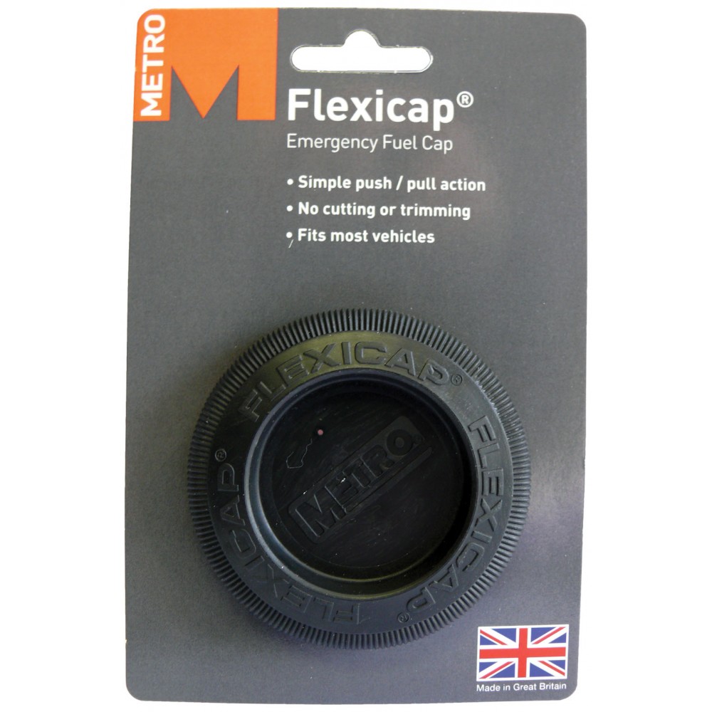 Image for Metro HG044-00 Flexicap Emergency Fuel Cap Black Single Push Pull Action