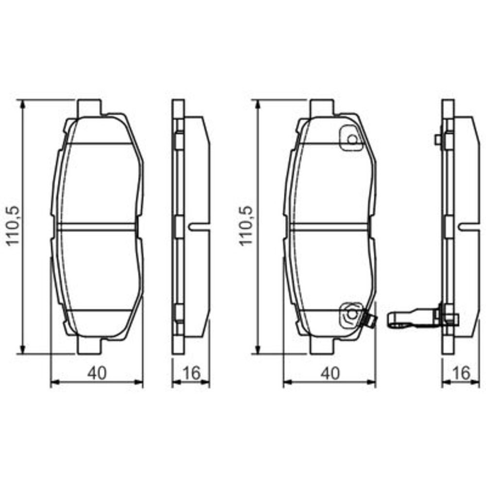 Image for Bosch Brake lining BP2203