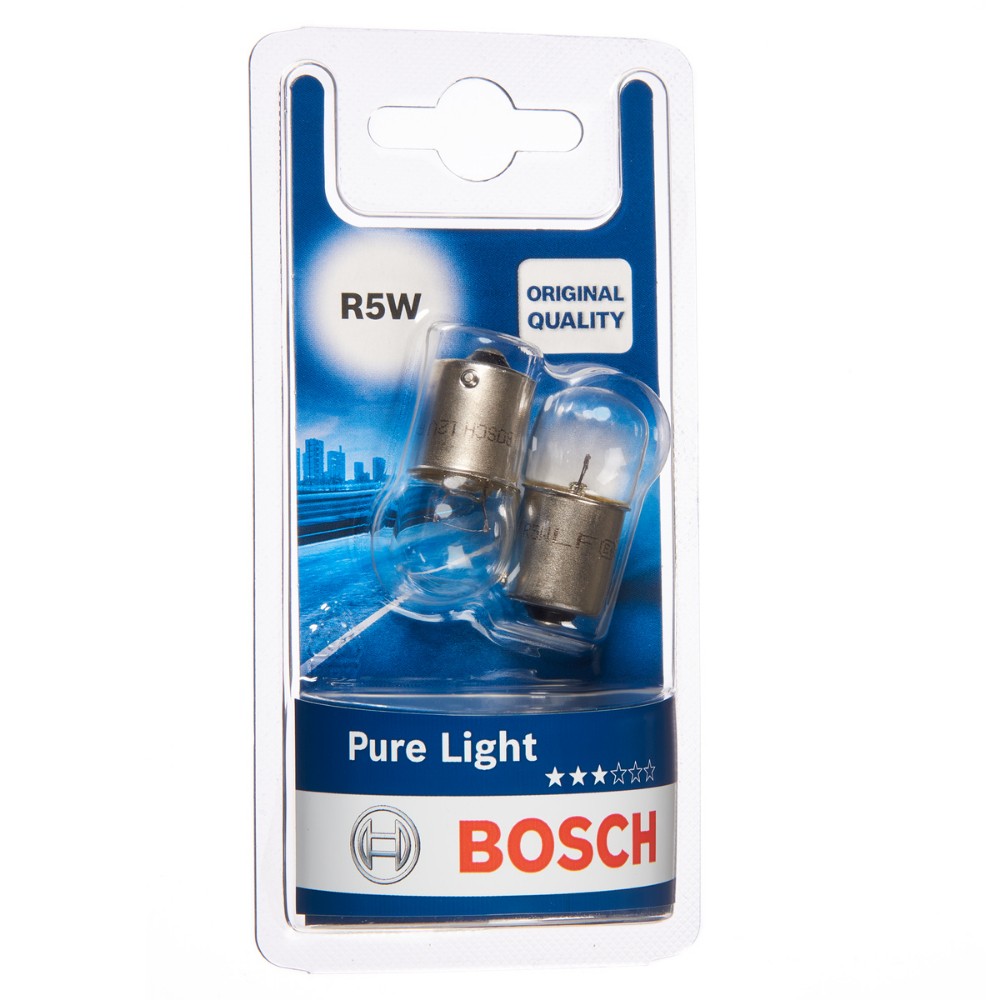 Image for Bosch Pure Light R5W 12V 5W Set