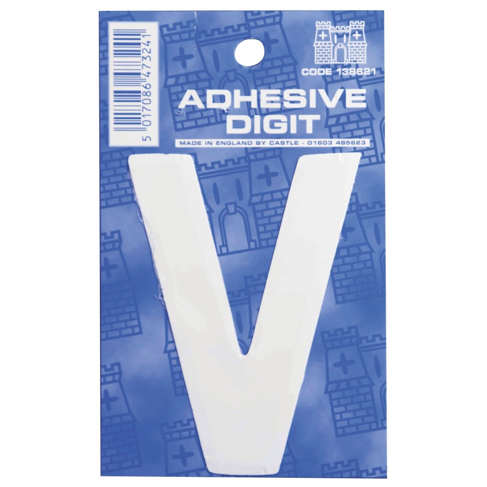 Image for Castle WV V Self Adhesive Digits White 3inc