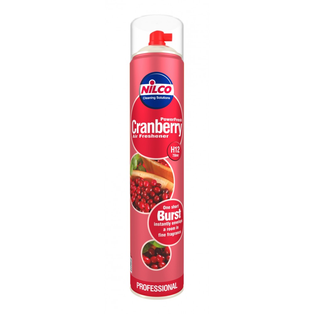 Image for Nilco Super Power Aerosol Air Freshener Cranberry 750ml