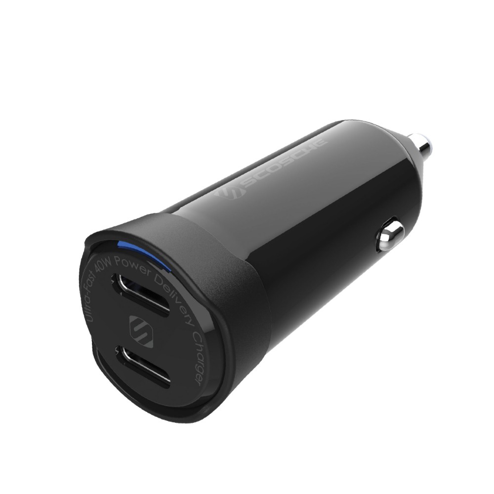 Image for Scosche 40W Dual Port USB-C Car Charger