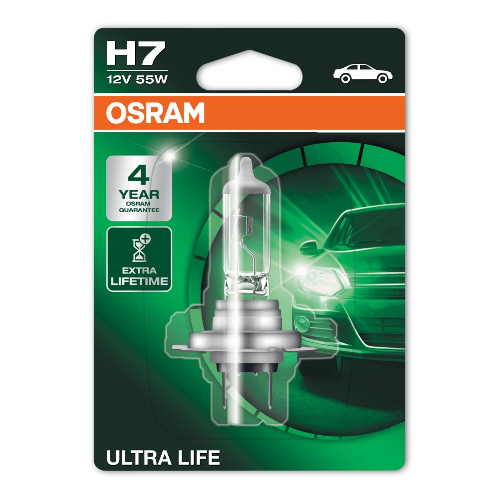 Image for Osram 64210ULT-01B Ultra Life H7/477LL Headlight Bulb