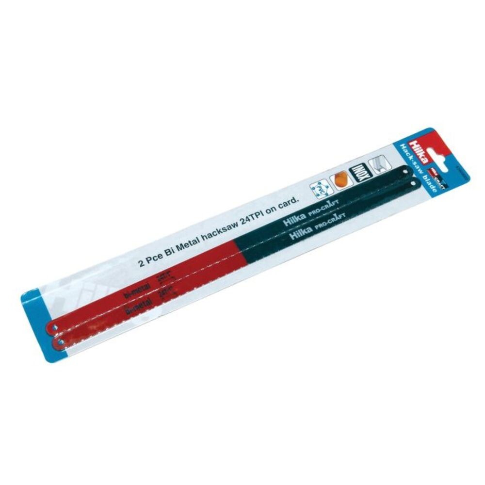 Image for Hilka 2 Pce Bi Metal Hacksaw Blade 24 Tpi