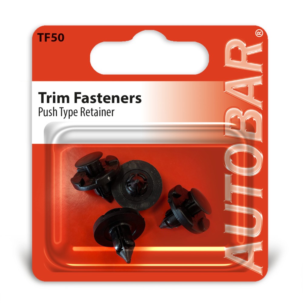 Image for Autobar Push Type Retainer Black - Toyota/Nissan/ Mitsubis