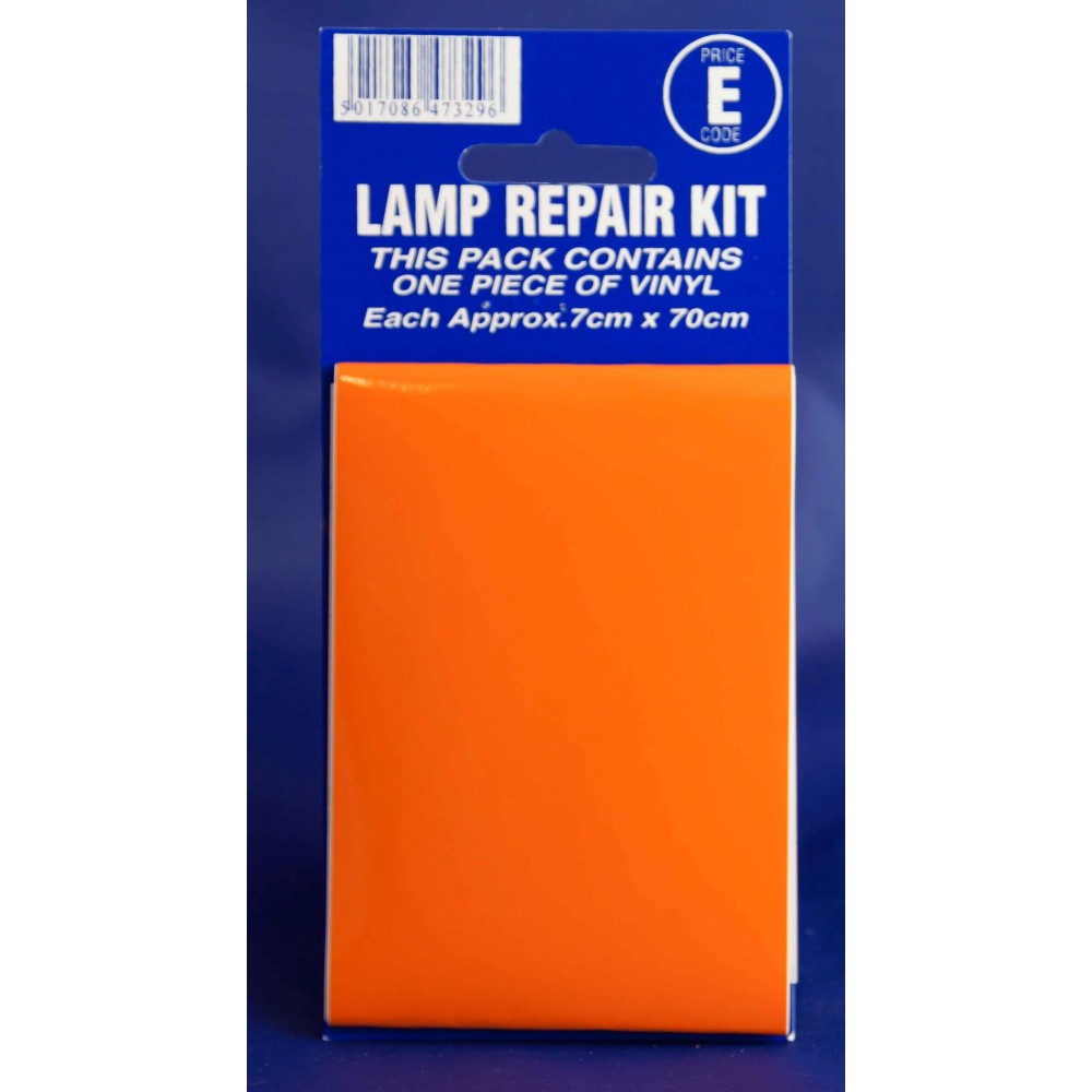 Image for Castle V409 Lamp Repair Orange E Code Stickers