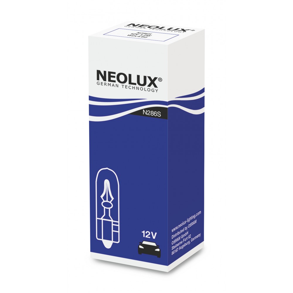 Image for Neolux N286S 12v 1.2w W2x4.6d (286) Single box