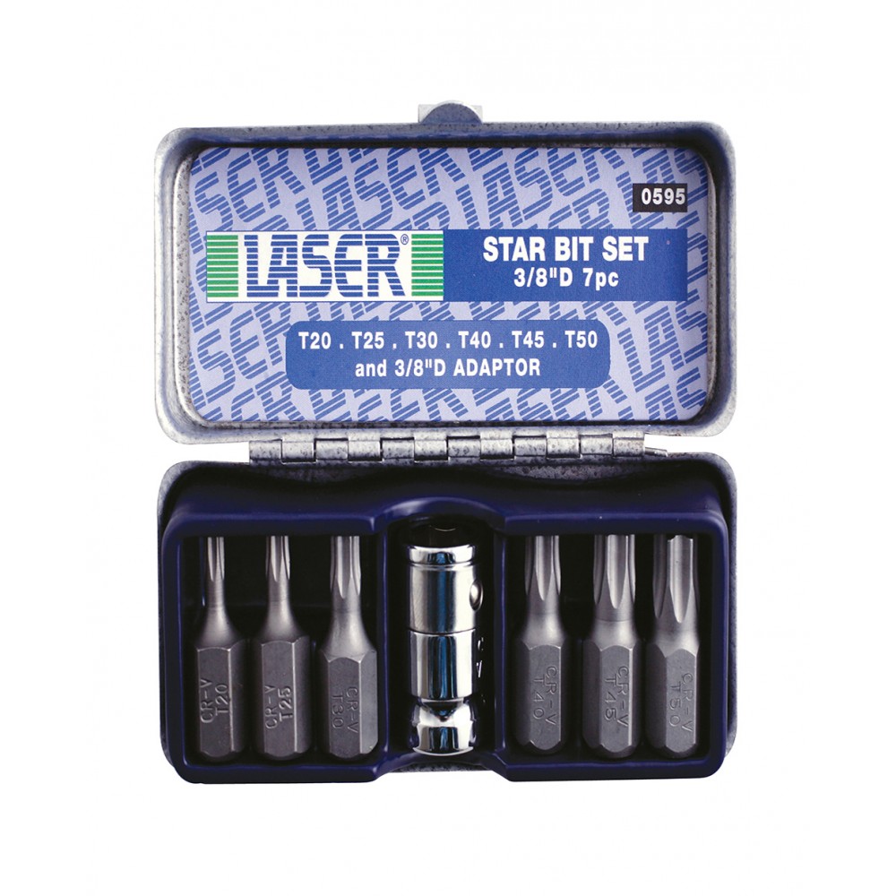 Laser 595 Star Bit Set - 7pc - Tetrosyl Express Ltd