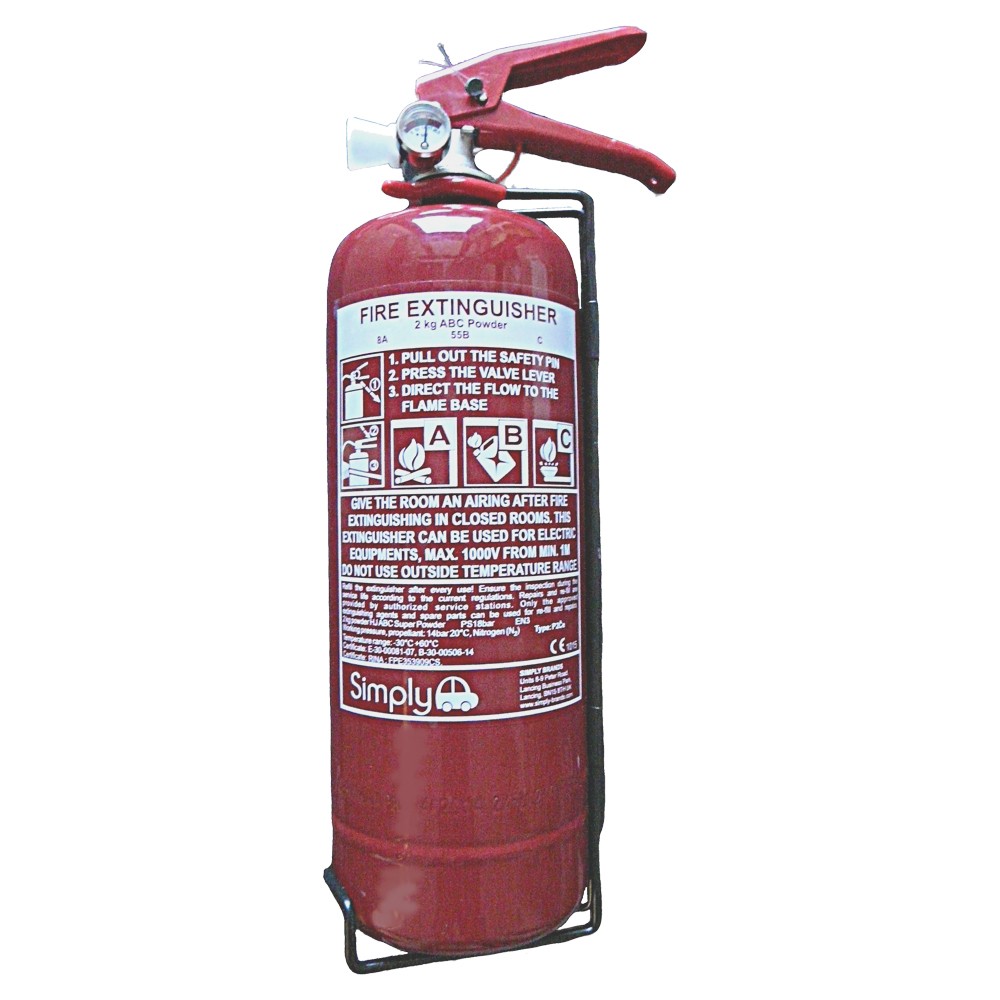 Image for Simply SFE2 Fire Extinguisher ABC Dry Powder with P/Gauge KITE
