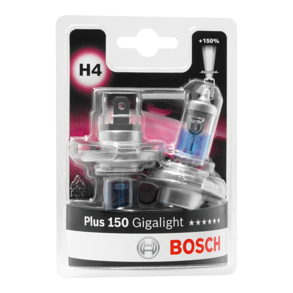 Image for Bosch Plus 150 Gigalight H4 12V 60/55W Set