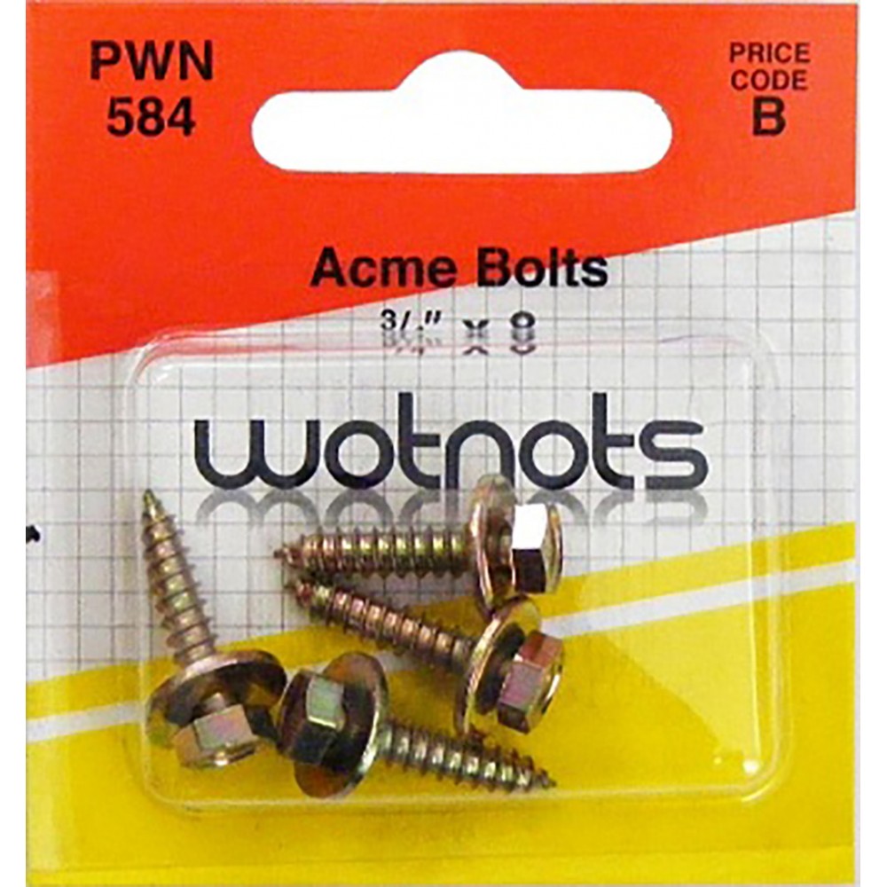 Image for Pearl PWN584 Acme Bolts 3/4X8