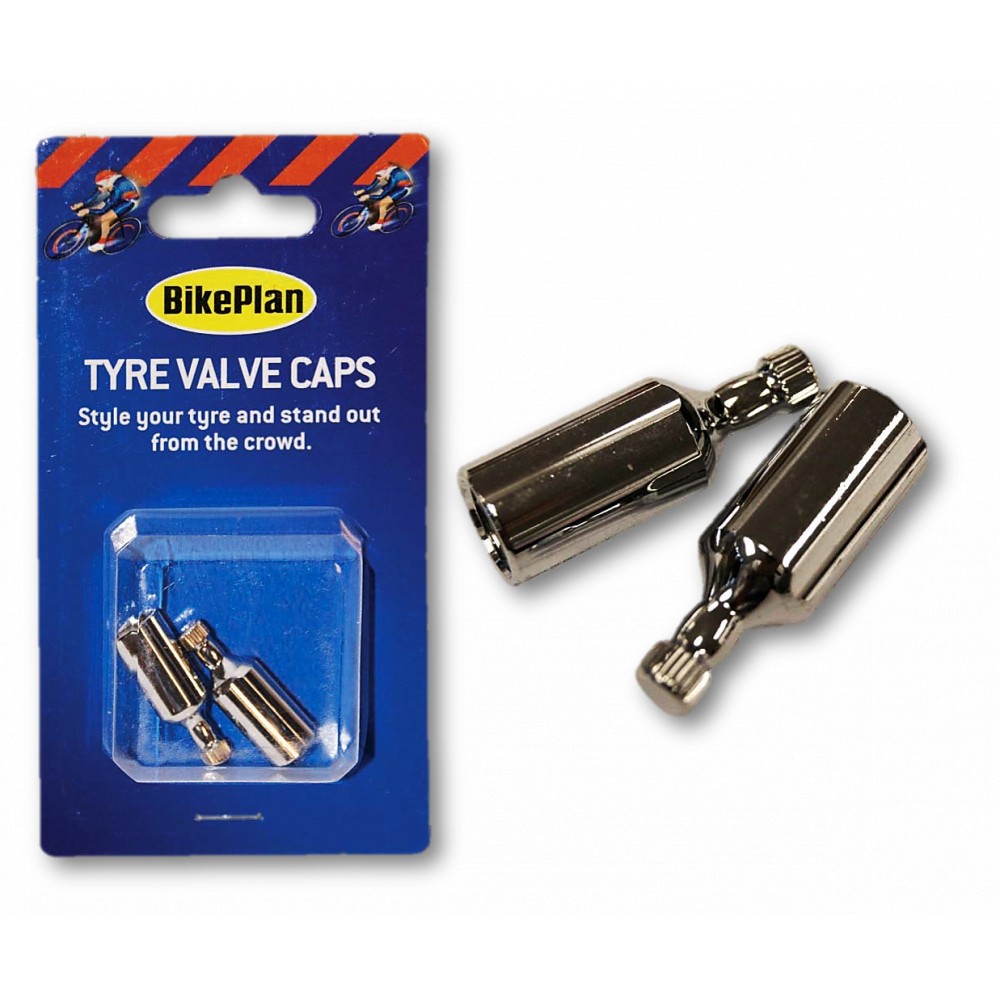 Image for BikePlan BKP079 Bullet Tyre Valve Cap - Silver