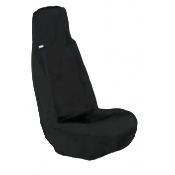 Black WUFBLK-221 Heavy Duty Seat Cover Winged Universal Front