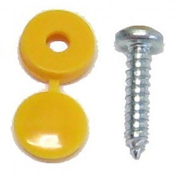 Black Pack Of 20 Pearl Consumables Number Plate Drill Screws /& Caps