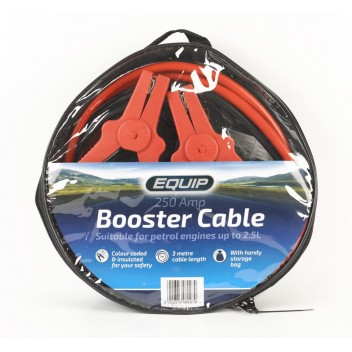 200 Amp 2.5 Metre Booster Cables with handy storage bag 