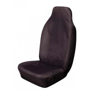 Black WUFBLK-221 Heavy Duty Seat Cover Winged Universal Front