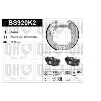 QH BS958K1 Brake Shoe Kit 
