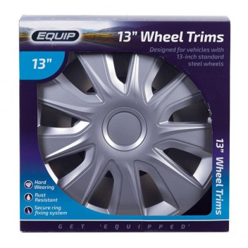 Equip 13 Stratos Wheel Trims Silver Set of 4